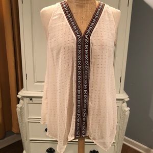 Sheer blouse fits small